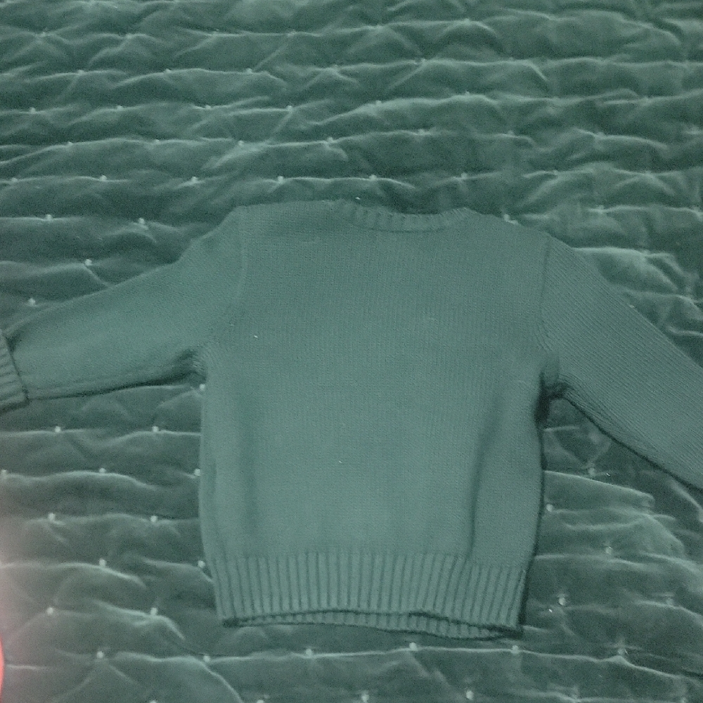 Ralph Lauren Green Sweater with Bear and Dog Design - Picture 3 of 5